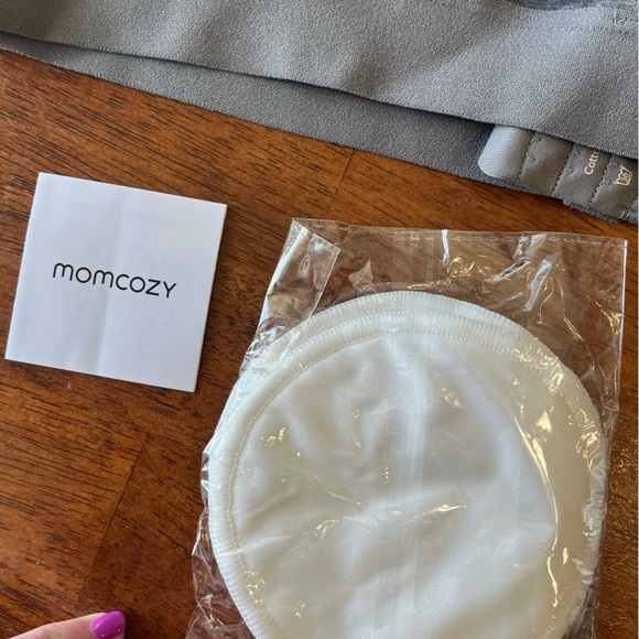 New MomCozy gray nursing pumping bra with accessories size XXL - Picture 4 of 7